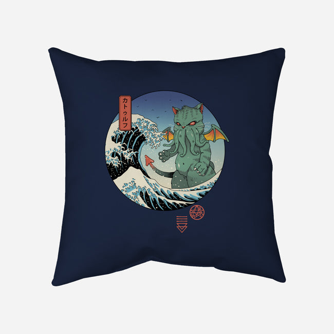 Great Cathulhu Wave-None-Removable Cover-Throw Pillow-vp021