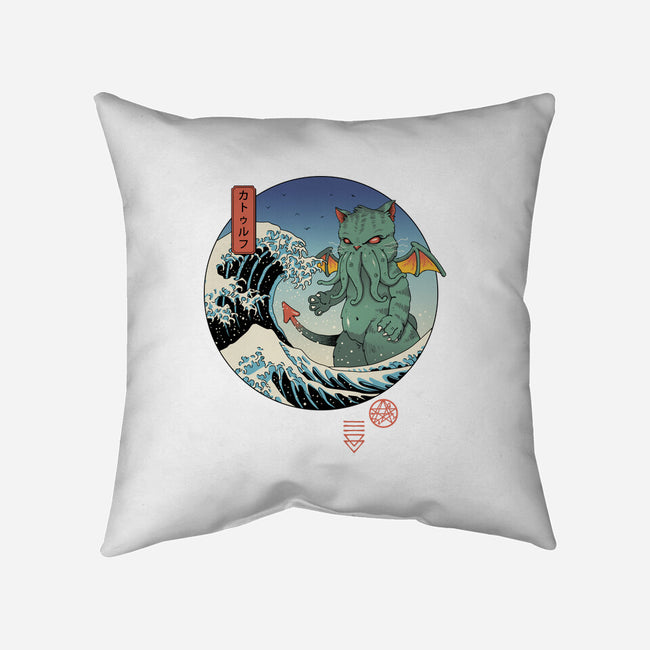 Great Cathulhu Wave-None-Removable Cover-Throw Pillow-vp021