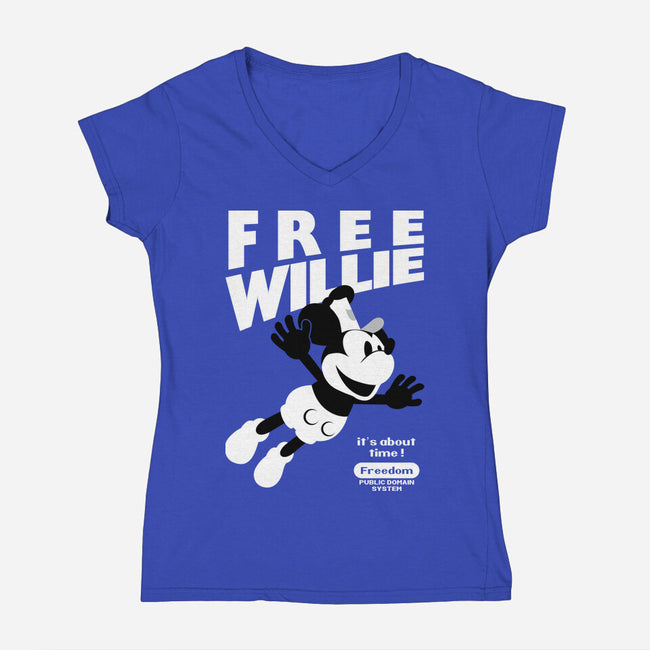 Freedom-Womens-V-Neck-Tee-arace