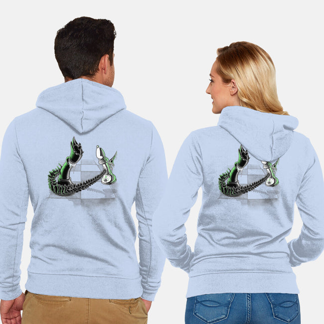 Queen Takes Bishop-Unisex-Zip-Up-Sweatshirt-Ibeenthere