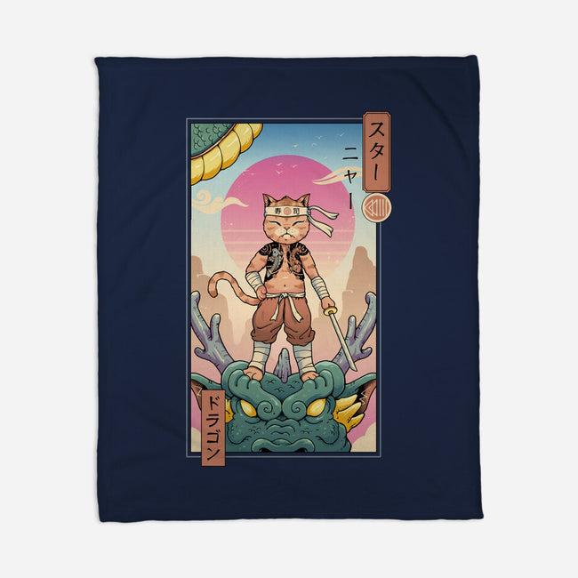 Dragon Meowster-None-Fleece-Blanket-vp021