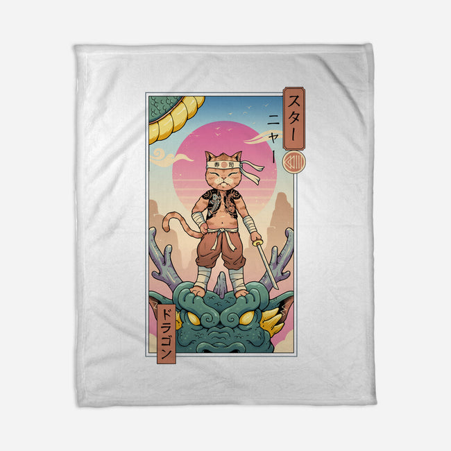 Dragon Meowster-None-Fleece-Blanket-vp021