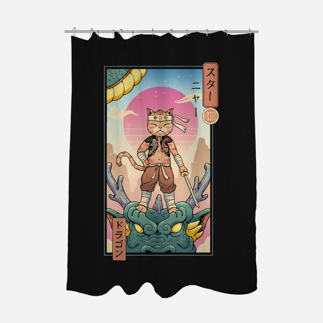 Dragon Meowster-None-Polyester-Shower Curtain-vp021