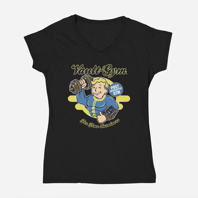 Vault Gym-Womens-V-Neck-Tee-FernandoSala