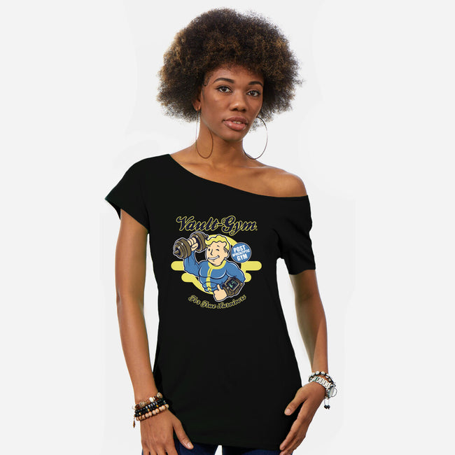 Vault Gym-Womens-Off Shoulder-Tee-FernandoSala