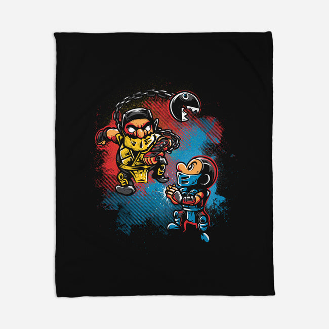 Wario Kombat-None-Fleece-Blanket-Gleydson Barboza