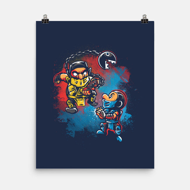 Wario Kombat-None-Matte-Poster-Gleydson Barboza