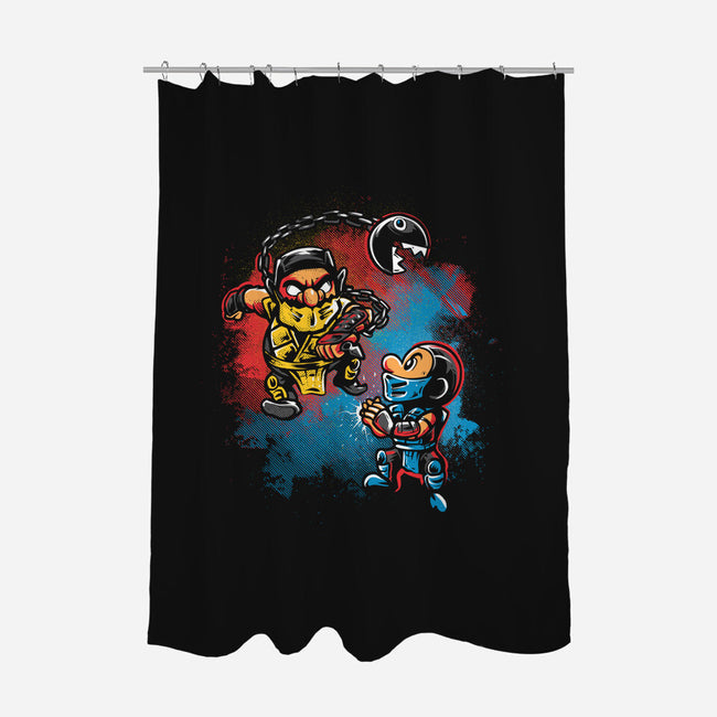 Wario Kombat-None-Polyester-Shower Curtain-Gleydson Barboza