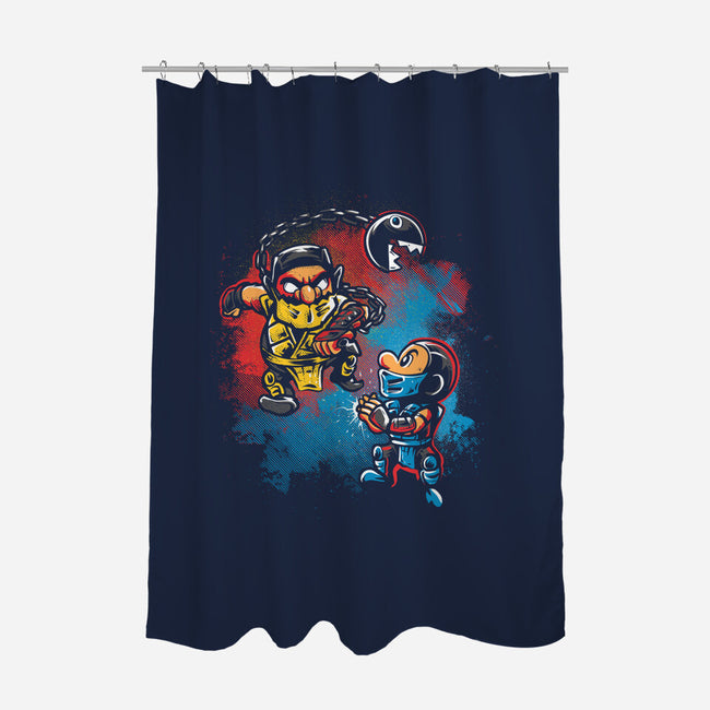 Wario Kombat-None-Polyester-Shower Curtain-Gleydson Barboza