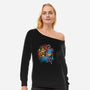 Wario Kombat-Womens-Off Shoulder-Sweatshirt-Gleydson Barboza