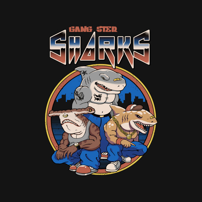 Gangster Sharks-Unisex-Basic-Tee-vp021