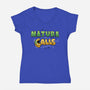 Nature Calls-Womens-V-Neck-Tee-Boggs Nicolas