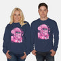 Pink Claw Machine-Unisex-Crew Neck-Sweatshirt-eduely