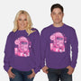 Pink Claw Machine-Unisex-Crew Neck-Sweatshirt-eduely