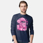 Pink Claw Machine-Mens-Long Sleeved-Tee-eduely