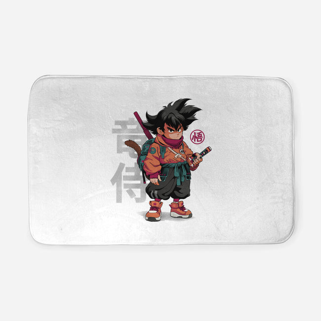 Samurai Dragon-None-Memory Foam-Bath Mat-Bruno Mota