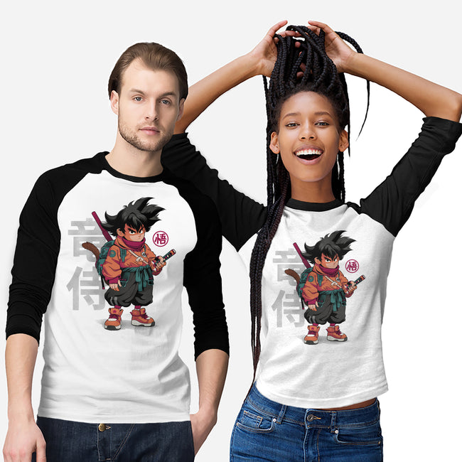 Samurai Dragon-Unisex-Baseball-Tee-Bruno Mota