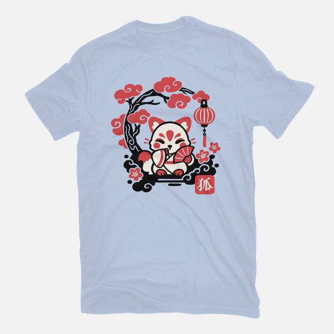 Kokeshi Kitsune-Unisex-Basic-Tee-NemiMakeit