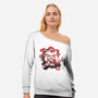 Kokeshi Kitsune-Womens-Off Shoulder-Sweatshirt-NemiMakeit