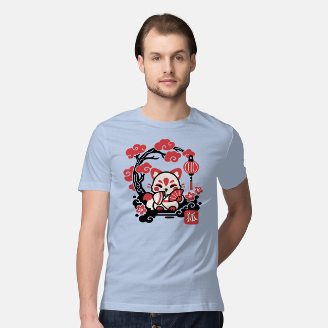 Kokeshi Kitsune-Mens-Premium-Tee-NemiMakeit