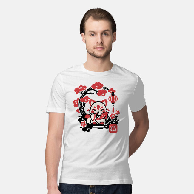 Kokeshi Kitsune-Mens-Premium-Tee-NemiMakeit