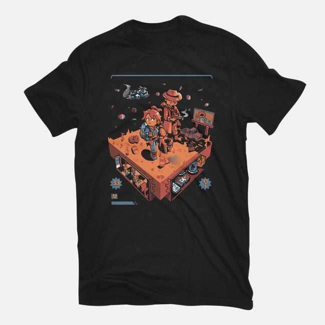 Isometric Fallout Wasteland-Mens-Basic-Tee-Heyra Vieira