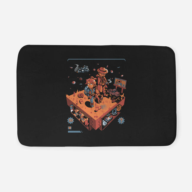 Isometric Fallout Wasteland-None-Memory Foam-Bath Mat-Heyra Vieira