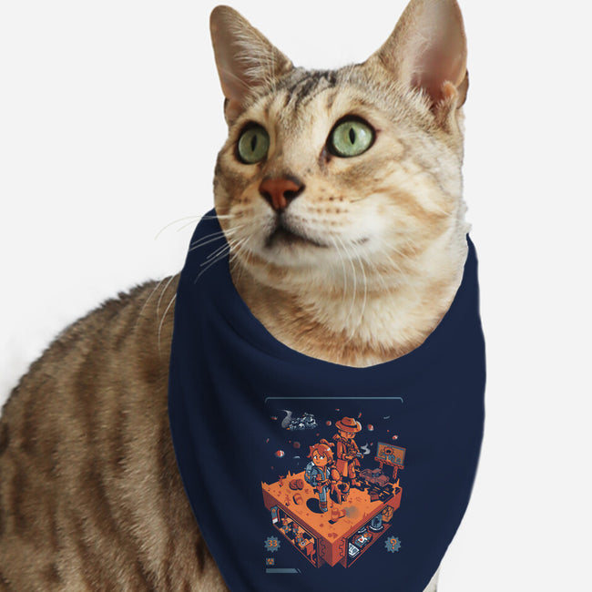 Isometric Fallout Wasteland-Cat-Bandana-Pet Collar-Heyra Vieira