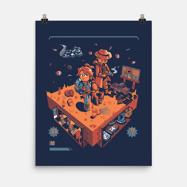 Isometric Fallout Wasteland-None-Matte-Poster-Heyra Vieira