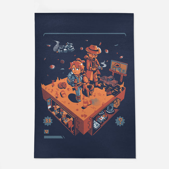 Isometric Fallout Wasteland-None-Indoor-Rug-Heyra Vieira