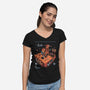 Isometric Fallout Wasteland-Womens-V-Neck-Tee-Heyra Vieira