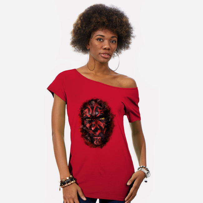 Look At Me Jedi-Womens-Off Shoulder-Tee-nickzzarto