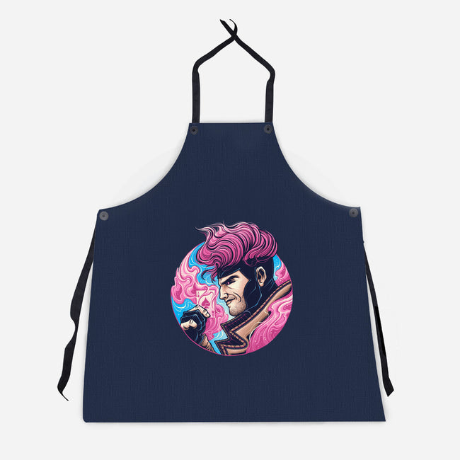 Master Of Cards-Unisex-Kitchen-Apron-glitchygorilla