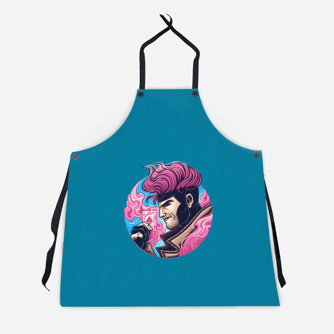 Master Of Cards-Unisex-Kitchen-Apron-glitchygorilla