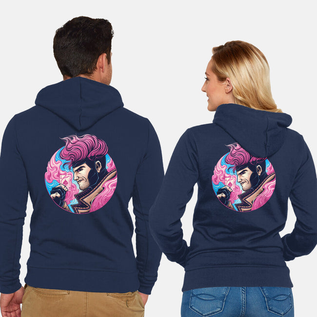 Master Of Cards-Unisex-Zip-Up-Sweatshirt-glitchygorilla