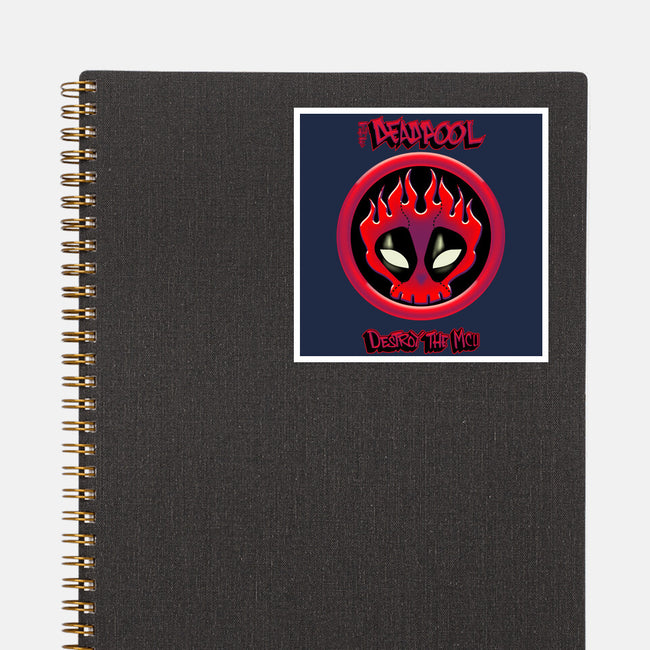 The Deadpool Destroy The MCU-None-Glossy-Sticker-Samuel