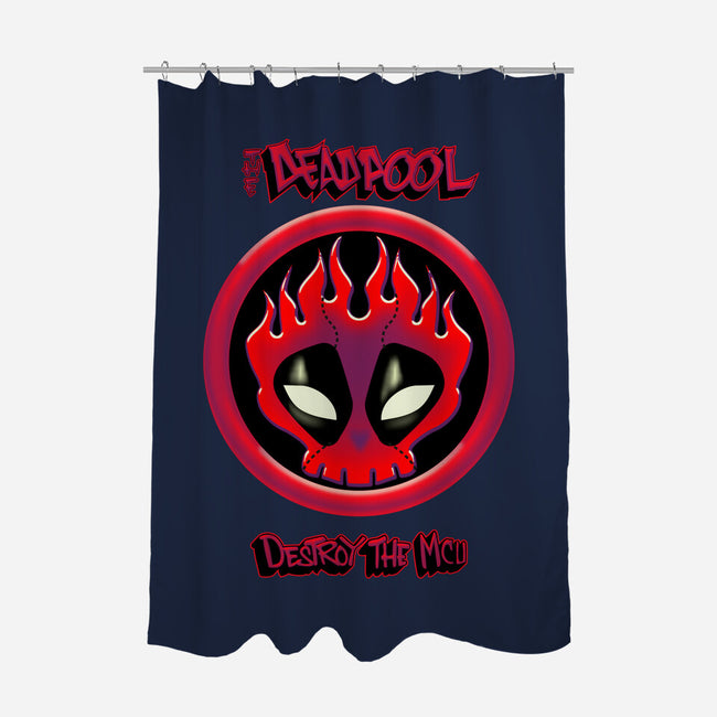 The Deadpool Destroy The MCU-None-Polyester-Shower Curtain-Samuel