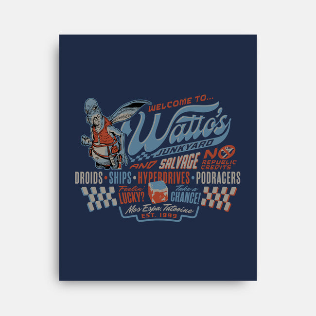 Watto's Junkyard-None-Stretched-Canvas-Wheels