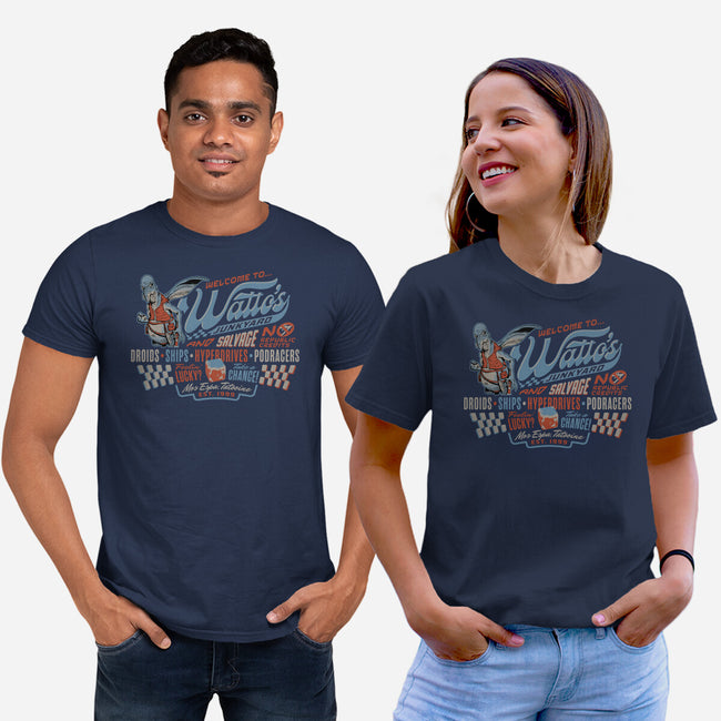 Watto's Junkyard-Unisex-Basic-Tee-Wheels