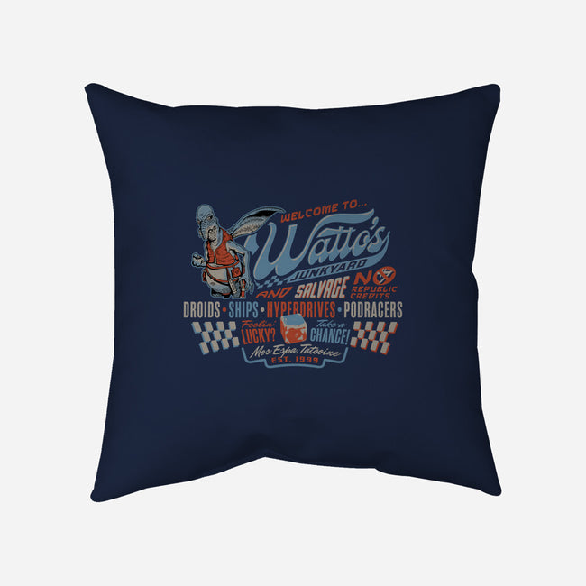 Watto's Junkyard-None-Removable Cover-Throw Pillow-Wheels