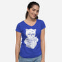 Nice Way To Say-Womens-V-Neck-Tee-eduely