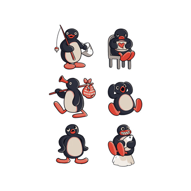 Penguin Moods-None-Fleece-Blanket-Arigatees