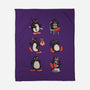 Penguin Moods-None-Fleece-Blanket-Arigatees