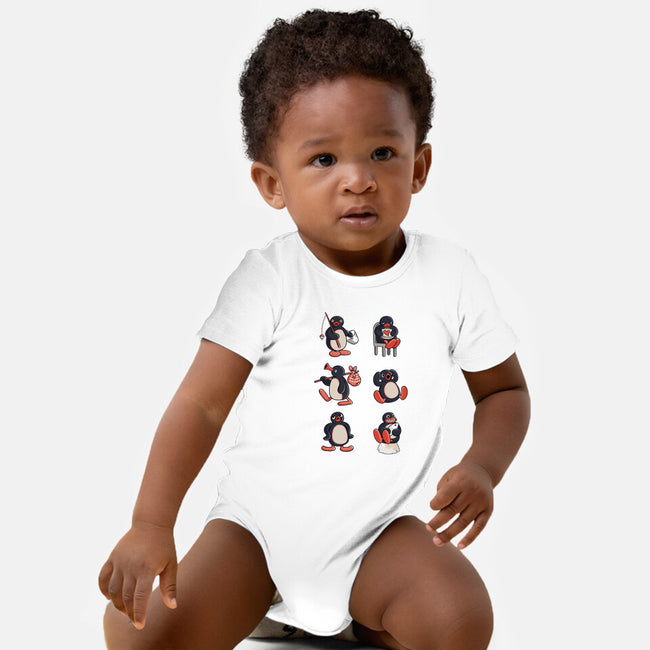 Penguin Moods-Baby-Basic-Onesie-Arigatees