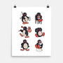 Penguin Moods-None-Matte-Poster-Arigatees