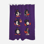 Penguin Moods-None-Polyester-Shower Curtain-Arigatees