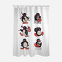 Penguin Moods-None-Polyester-Shower Curtain-Arigatees