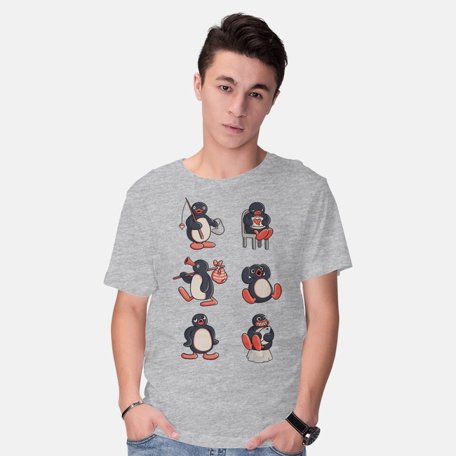 Penguin Moods-Mens-Basic-Tee-Arigatees