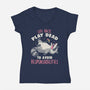 Play Dead-Womens-V-Neck-Tee-koalastudio