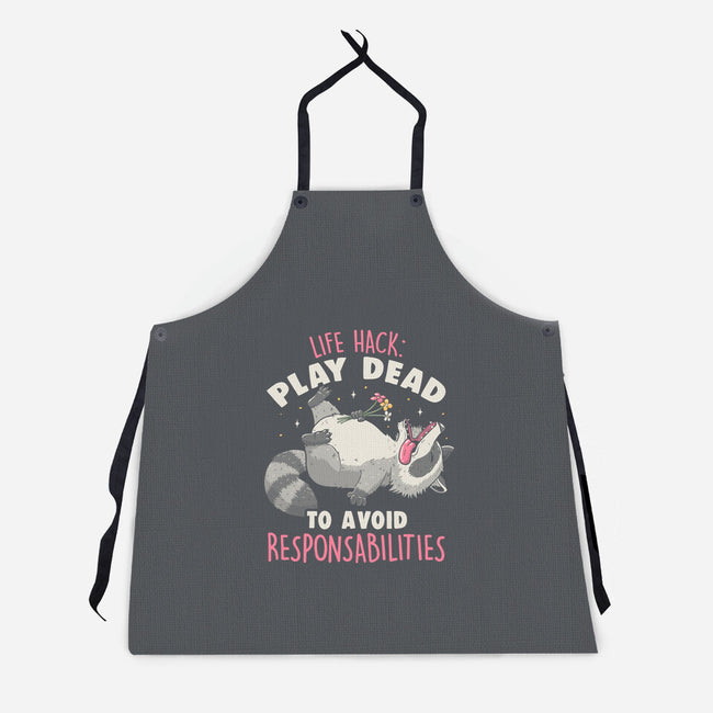 Play Dead-Unisex-Kitchen-Apron-koalastudio